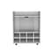 Tuhome St Andrews Bar Cart with Built-In 8-Bottle Rack. and Aluminum-Edged Top Surface-White MLB9047 - alternate 4